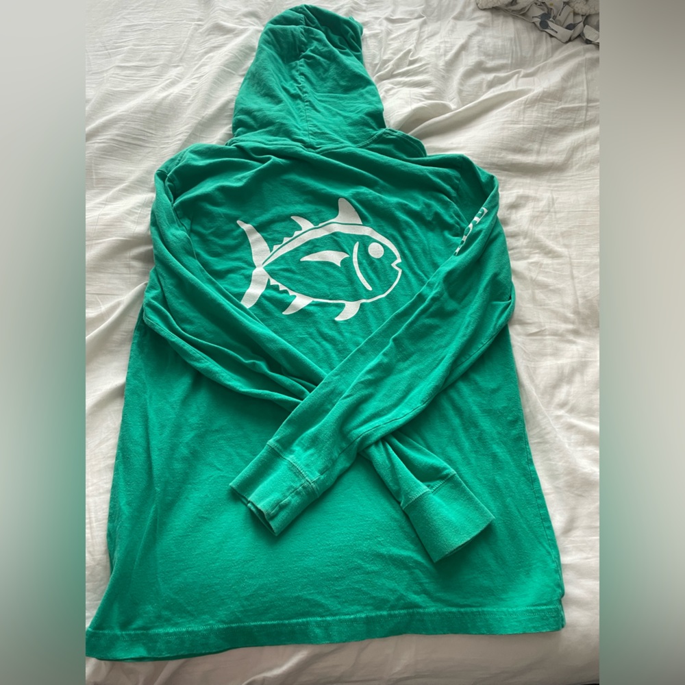 Southern Tide Men’s Cotton Long Sleeve Hoodie T-Shirt (Size Medium)